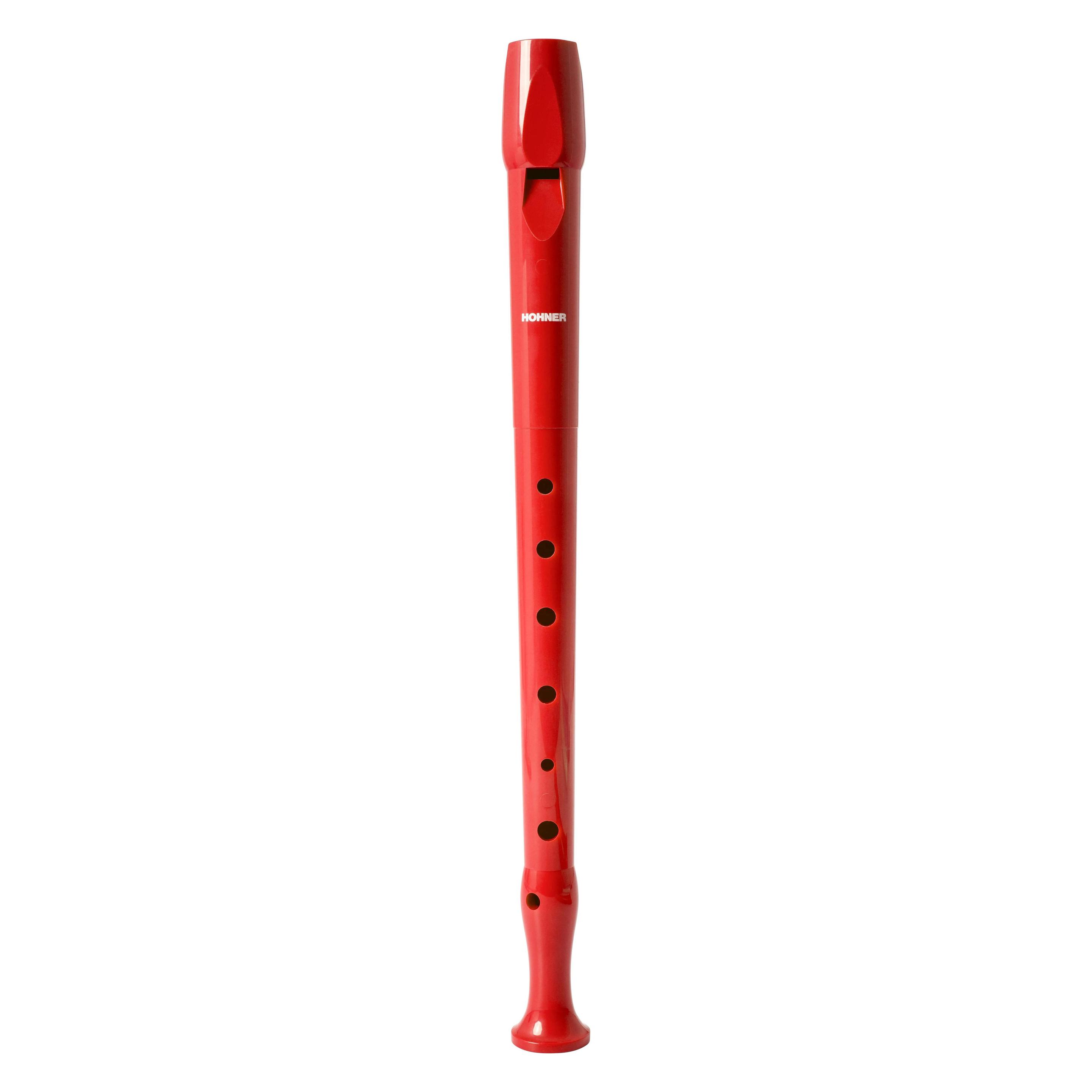 Hohner Melody Line Sopran Blockflöte (Deutsche Griffweise) (Flöte, Sopranino), Blasinstrumente, Rot