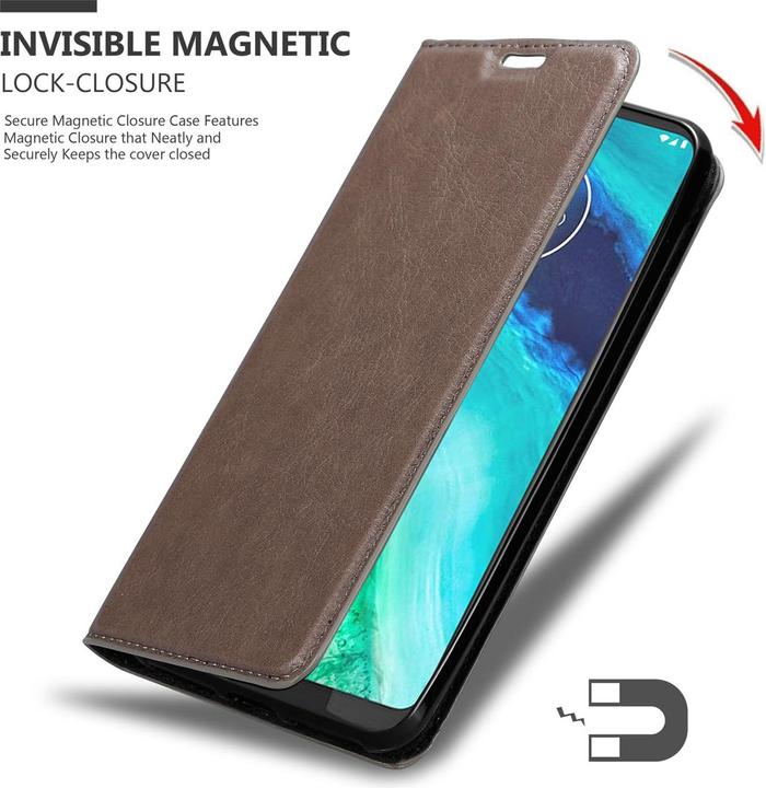 Productafbeelding Cadorabo Boek Onzichtbare Magneethoes (Motorola Moto G8)
