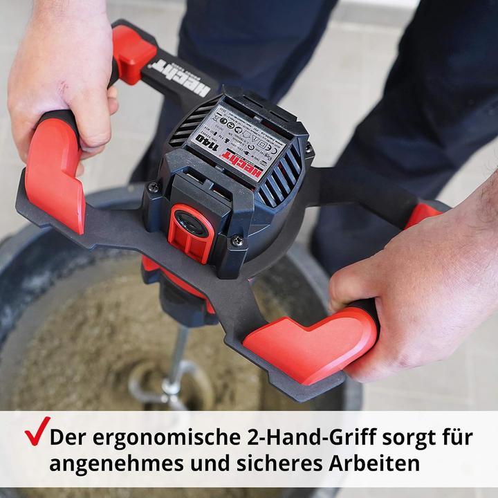 Immagine prodotto Hecht Agitatore rosso 1800W (Agitatore per colori + agitatore per mortai)
