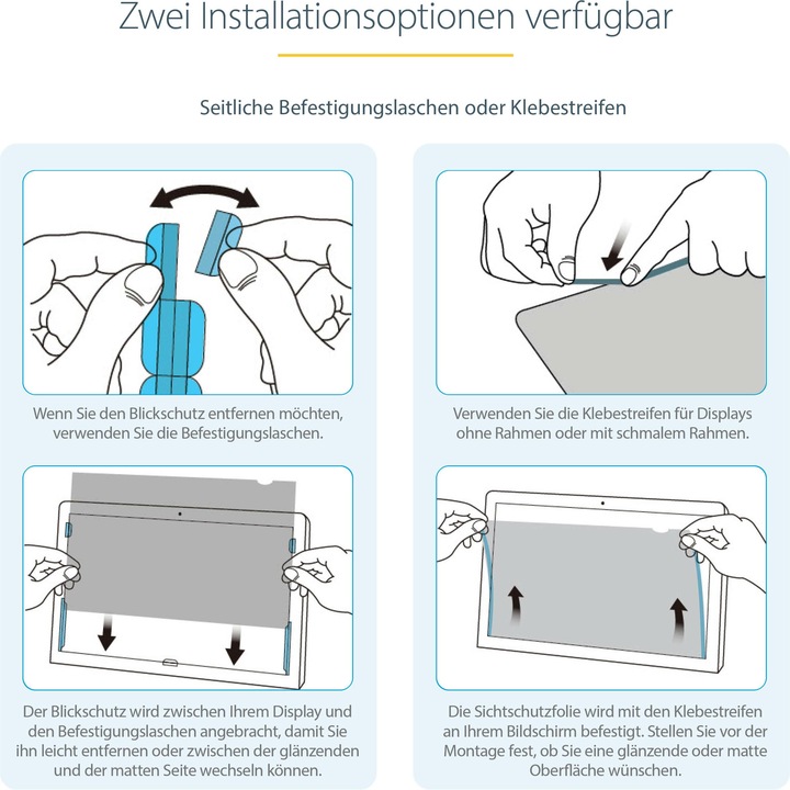Productafbeelding StarTech .com Monitor Privacy Scherm voor 68,60cm (27") Beeldscherm (27", 16 : 9)