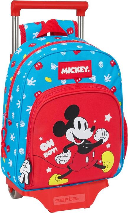 Actual product image Mickey Mouse Club House School rucksack with wheels Mickey Mouse Clubhouse Fantastic Blue Red 28 x 34 x 10 cm