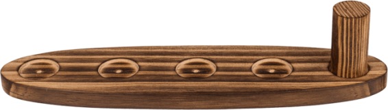 Immagine prodotto Ootb Gioco di bevute con lancio di anelli in legno da 25 cm, inclusi 2 bicchieri da shot