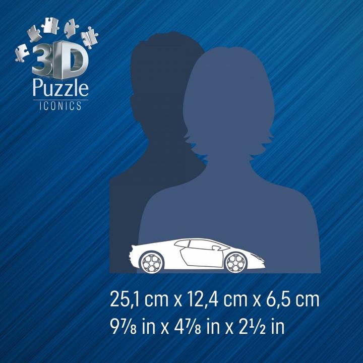 Produktbild Ravensburger 3D Puzzle Iconics: Lamborghini Huracán Evo orange / 108 Teile / ab: 8 Jahren (108 Teile)