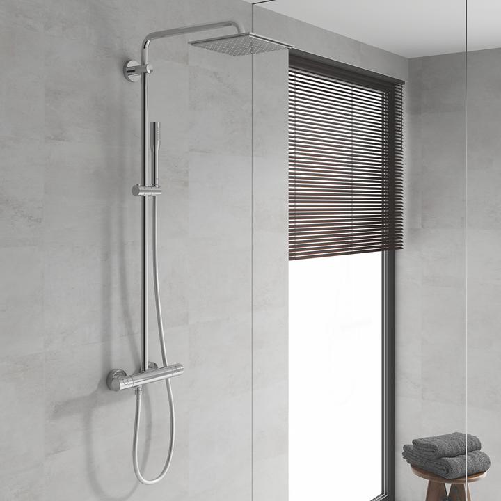Produktbild Grohe Vitalio Joy Duschsystem Duschsystem mit Thermostatbatterie für die Wandmontage