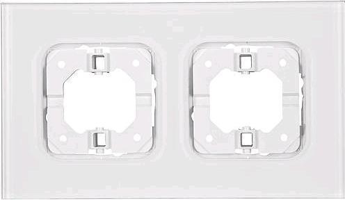 Produktbild EGB V251299 Glasrahmen 2fach weiss