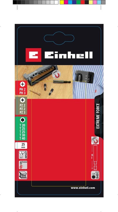 Actual product image Einhell Impact 12-piece mobile bit box 49155025