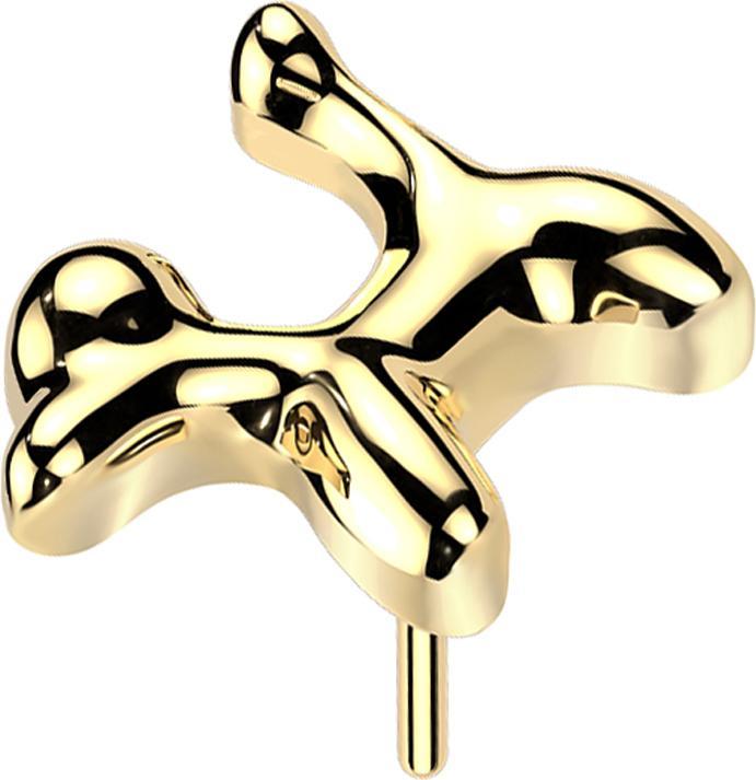 Produktbild Star Piercing Threadless Puddel vergoldet (ohne Messing, Titan)