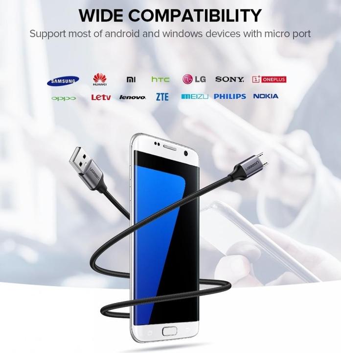 Produktbild Ugreen MicroUSB Nylon stabil (0.25 m, USB 2.0)