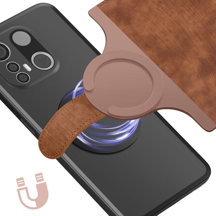 Image du produit Avizar MagSafe-Etui für Smartphone bis 6.4 Zoll Klapp Portemonnaie-Stil (Universel)