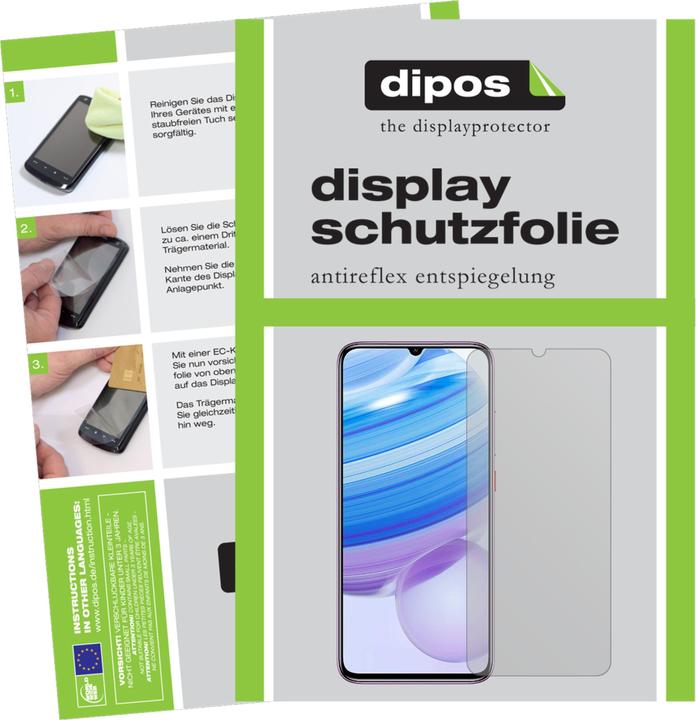 Produktbild Dipos Displayschutzfolie Antireflex (6 Stück, Xiaomi Redmi 10X Pro)