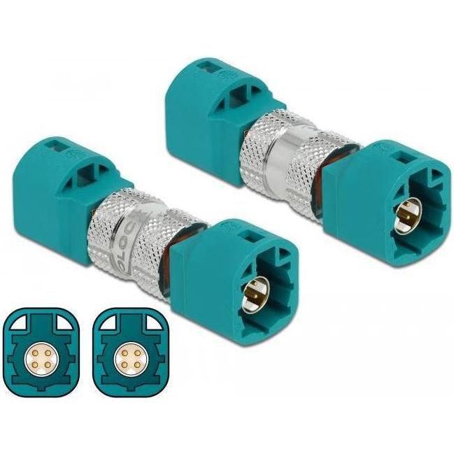 Delock Datenadapter, Elektronikkabel + Stecker, Blau