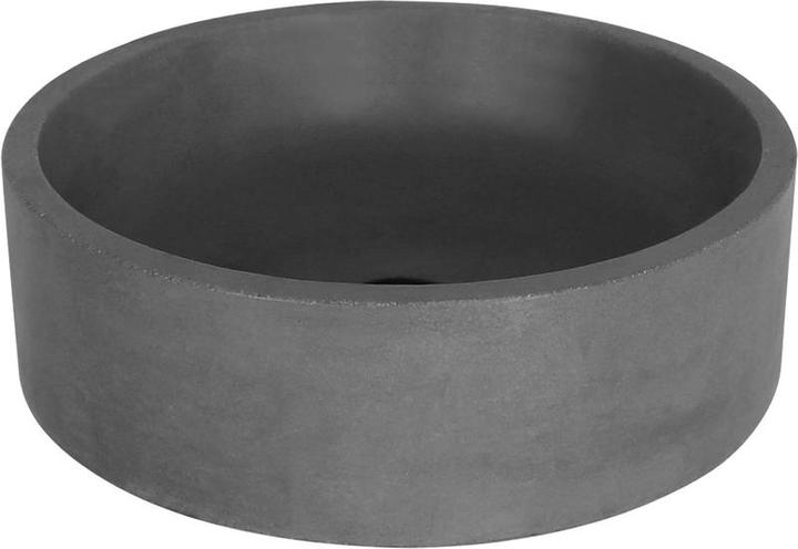 Differnz Marba wash bowl â € “Washbasin concrete - Dark gray â €“ around â € “42 x 42 x 13 cm (38,25 (420 mm, 420 mm)