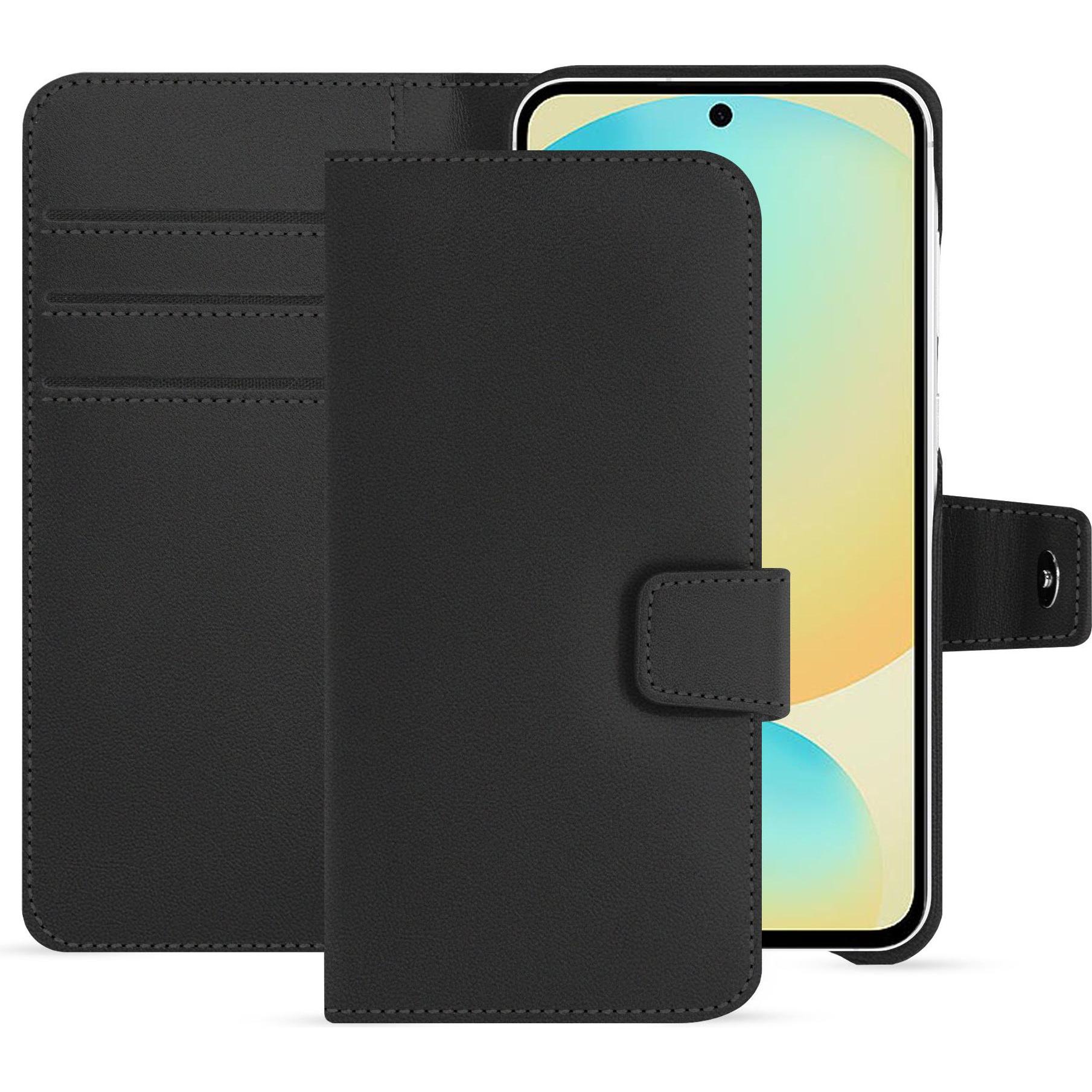 Noreve Lederschutzhülle FE (Samsung Galaxy S24 FE), Smartphone Hülle, Schwarz