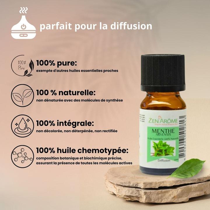 Actual product image Zen Arôme Room Fragrance Essential Menthe Arvensis Mint Aroma Oil No.49