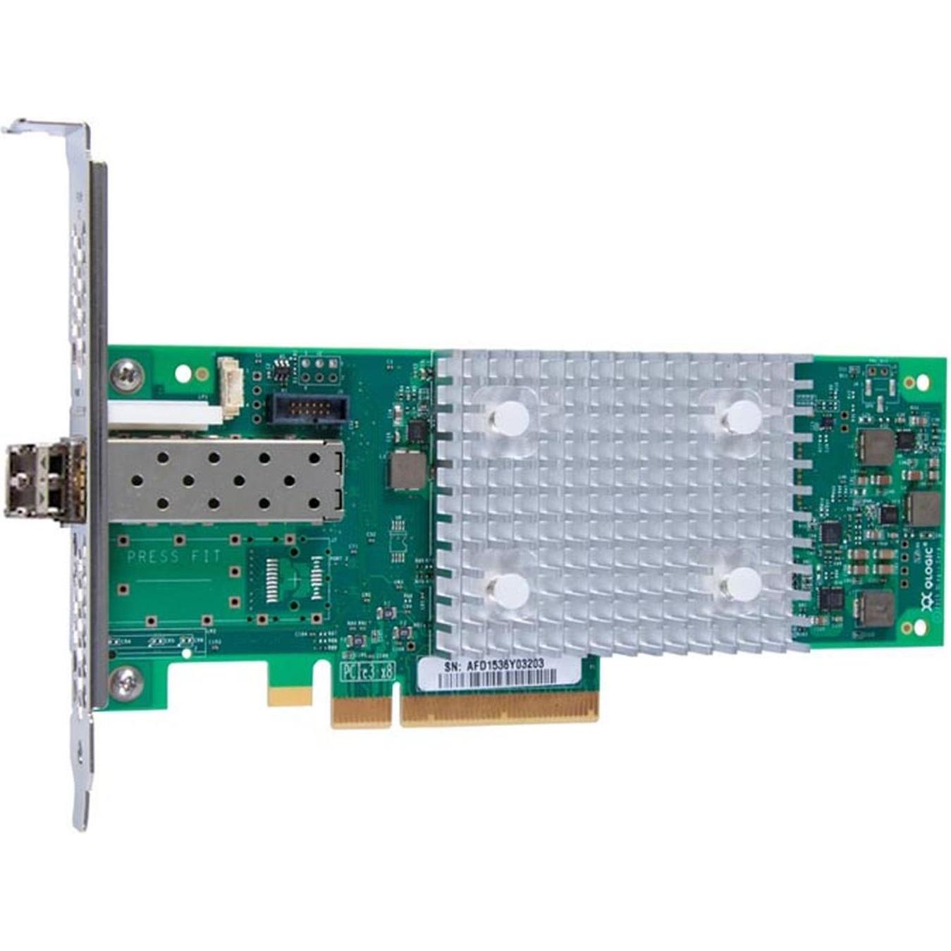 Lenovo DCG HBA QLogic FC Single-port HBA (PCI Express 3.0 x8), Netzwerkkarte, Grün