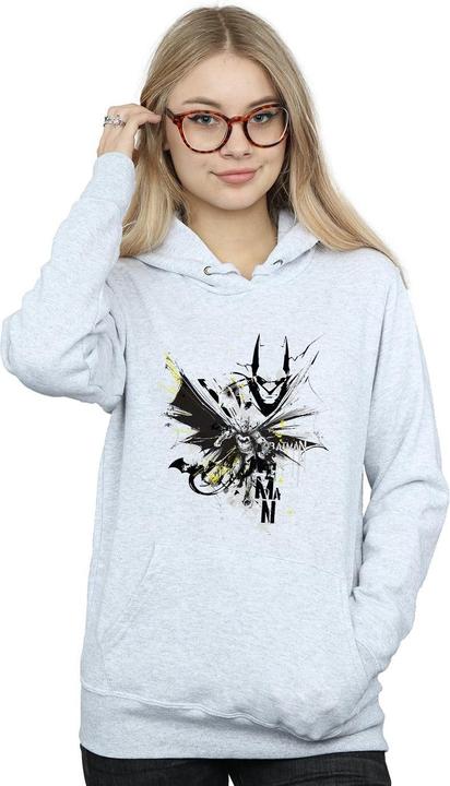 Immagine prodotto Batman Batface Splash Felpa con Cappuccio Donna (XXL)