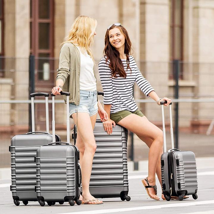 Actual product image tectake Suitcase set 4-piece lightweight hard shell (106 l)