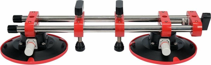 Productafbeelding Yato Dubbele Zuignaphouder 150mm Handpomp Rubber Zuignap Vacuüm Keramische Tegelheffer