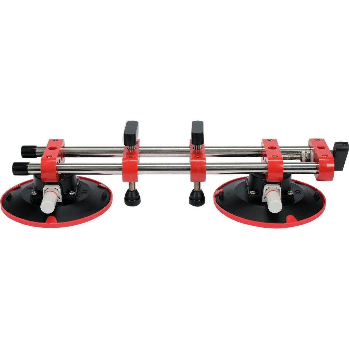 Yato, Saugheber, Doppel Saugnapfhalter 150mm Handpumpe Gummisauger Vakuum-Saugnapfheber Keramikfliesenheber