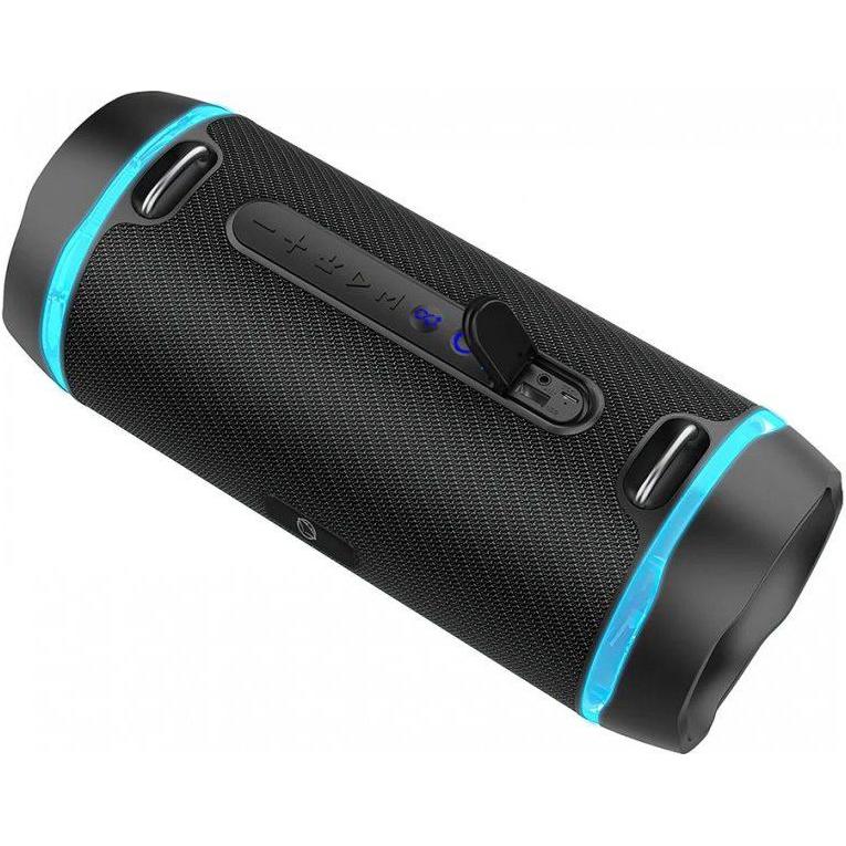 Manta SPK240 (6 h, Batteriebetrieb), Bluetooth Lautsprecher, Schwarz