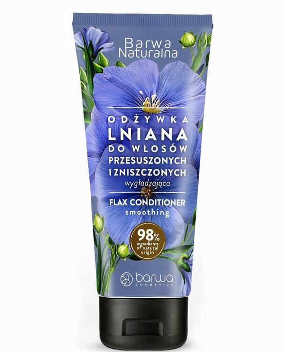 Actual product image Barwa Colour: Natural Linen Strengthening Conditioner For Weak And Brittle Hair 200Ml (200 ml)