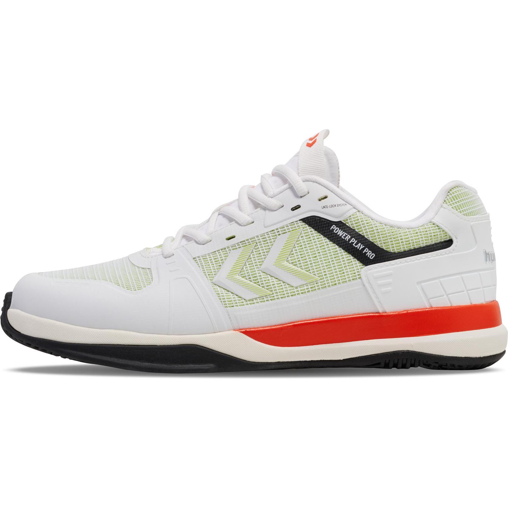 hummel, Herren, Hallenschuhe, Power Play Pro (42), Weiss, Grün