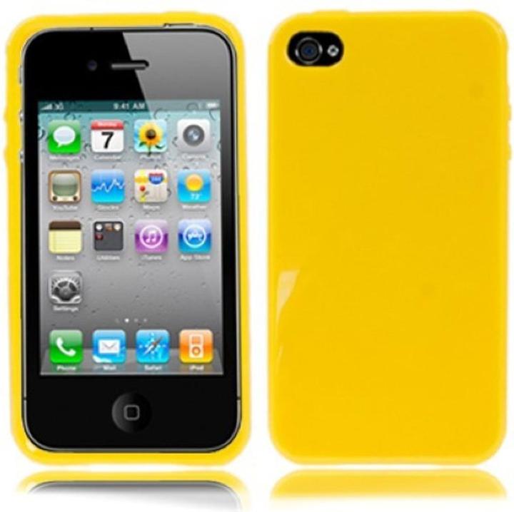 Produktbild König Design Schutzhülle TPU für Handy Apple iPhone 4 / 4s Gelb (Apple iPhone 4, LG G4s)