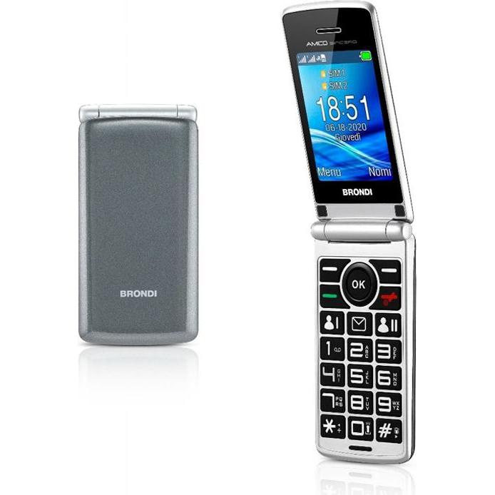 Brondi Amico Sincero (2.40", 1.30 Mpx), Tastenhandy, Grau