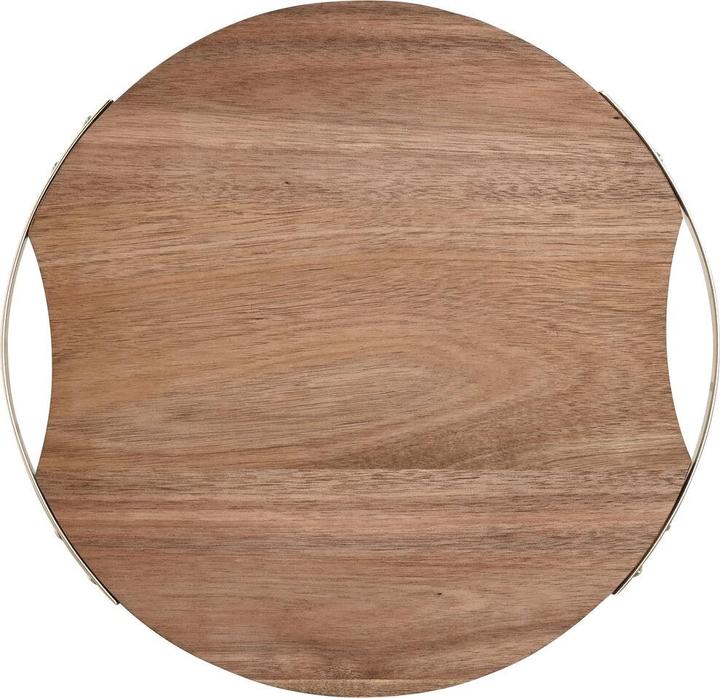 Immagine prodotto Esprit Schneidebrett Home Gold natürlich Metall Akazienholz 32,3 x 31,3 x 1,4 cm