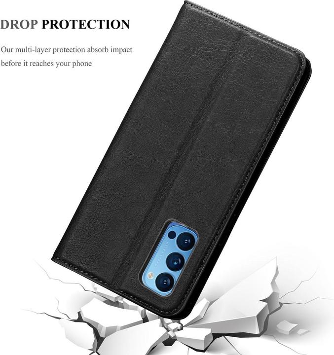 Actual product image Cadorabo Book Invisible Magnet Cover (Oppo Reno 4 Pro 5G)