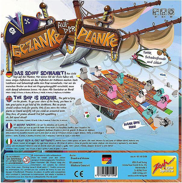 Produktbild Zoch Gezanke auf der Planke (Deutsch, 2 - 4 Spieler)