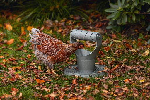 Actual product image Beeztees Feeding Station Chickens Play and Snack Tower, Grey