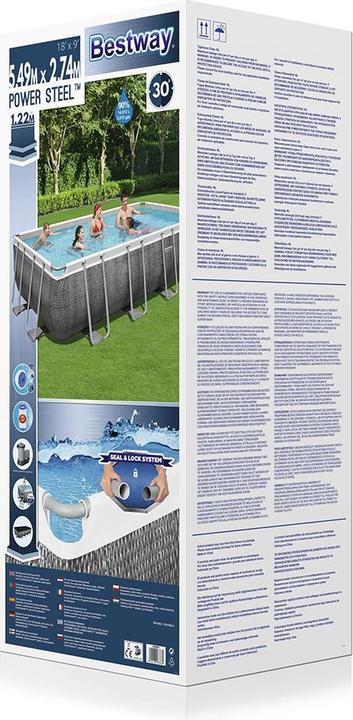 Immagine prodotto Bestway Potenza telaio in acciaio piscina (549 x 274 x 122 cm)