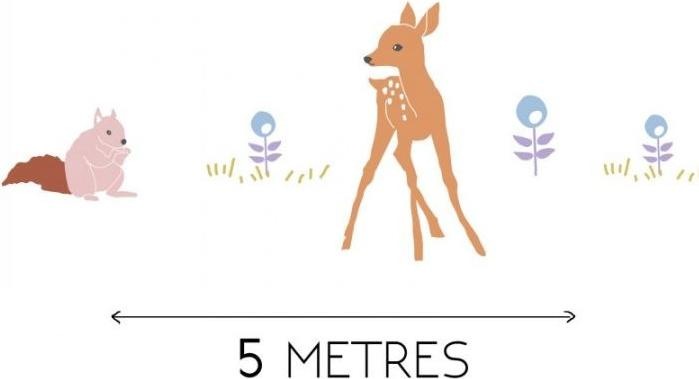 Produktbild MIMI'lou MIMIlou Wandsticker Bordüre 5 m, Biche