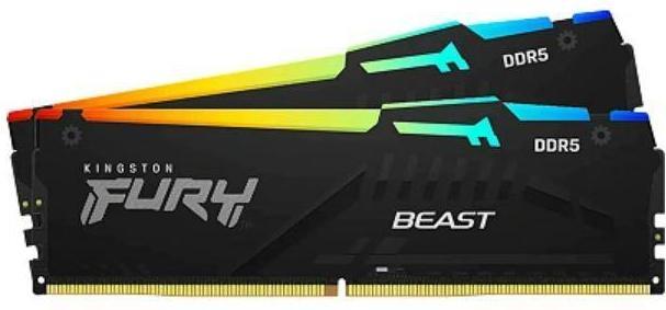 Actual product image Kingston FURY Beast RGB (2 x 32GB, 5200 MHz, DDR5 RAM, DIMM)