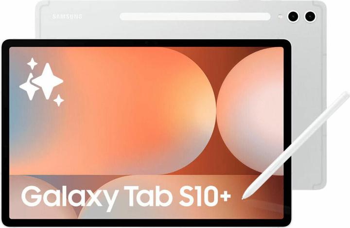 Actual product image Samsung Gal Tab S10+/SM-X826B/5G/12+256GB/Silver (5G, 12.40", 256 GB, Platinum, Silver)