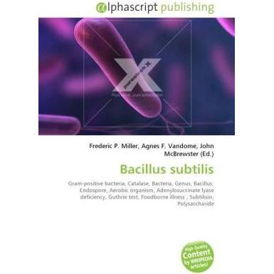 Thumbnail - Bacillus subtilis, Fachbücher von Agnes F. Vandome, Frederic P. Miller, John McBrewster