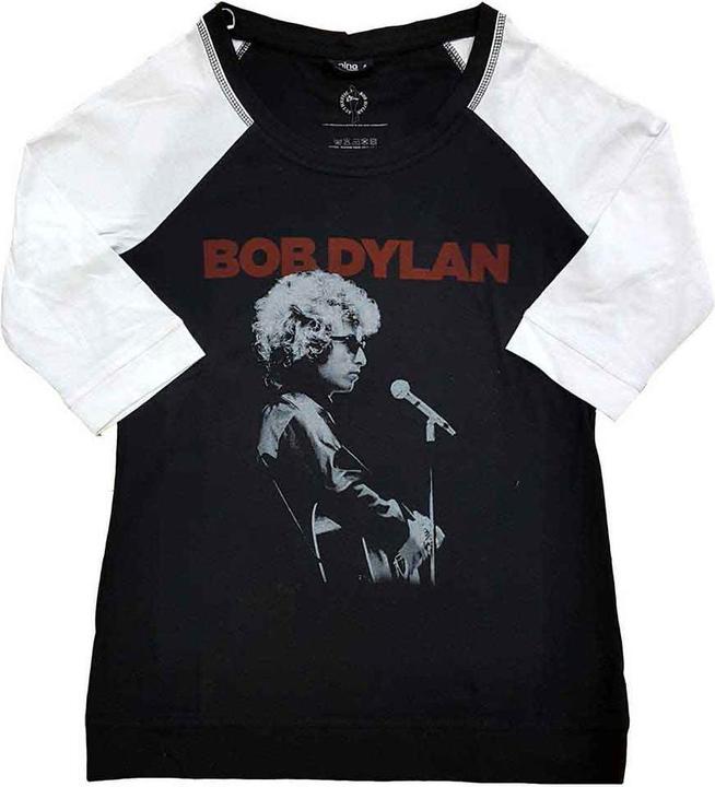 Actual product image Bob Dylan Sound Check (Black, White) Raglan (Girlie) (4XL)