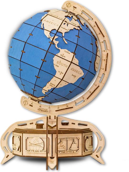 Produktbild Eco Wood Art Globus - 3D Holzbausatz