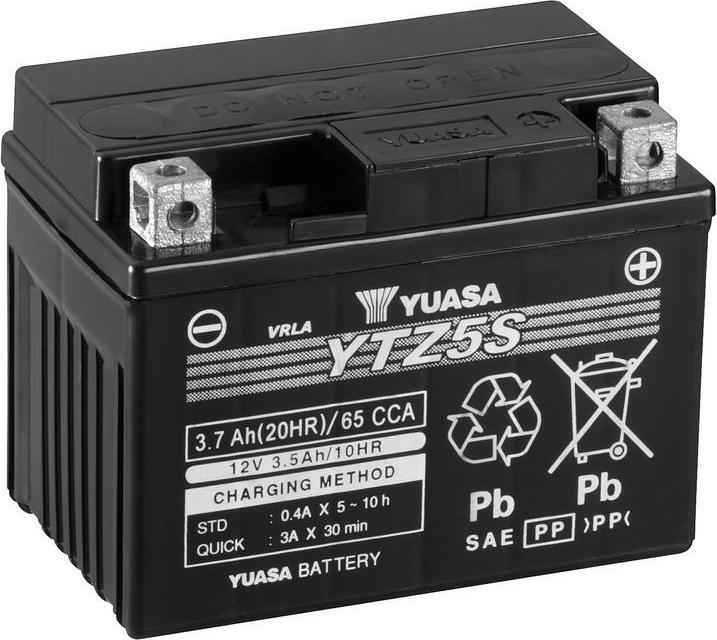 Produktbild Yuasa YTZ5S AGM 3.5 Ah Motorradbatterie 12V (12 V, 3.50 Ah, 65 A)