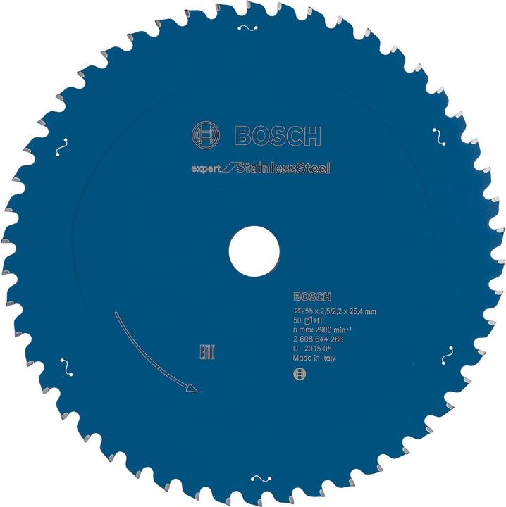 Produktbild Bosch Professional Zubehör Kreissägeblatt Expert for Stainless Steel, 255 x 25,4 x 2,5 x 50