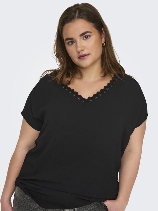 Image du produit Only Coupe normale Col V Curve Top T-shirt (S)