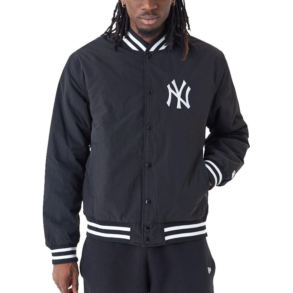 New Era, Herren, Jacke, College Bomber Jacke - BACKPRINT NY Yankees - M (M), Schwarz, M