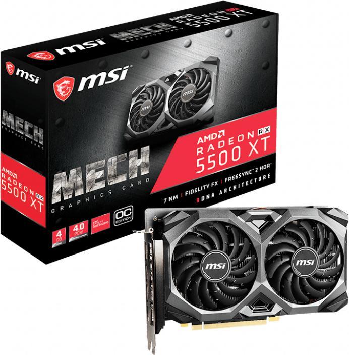 Produktbild MSI Radeon RX 5500 XT MECH 4G OC (4 GB)