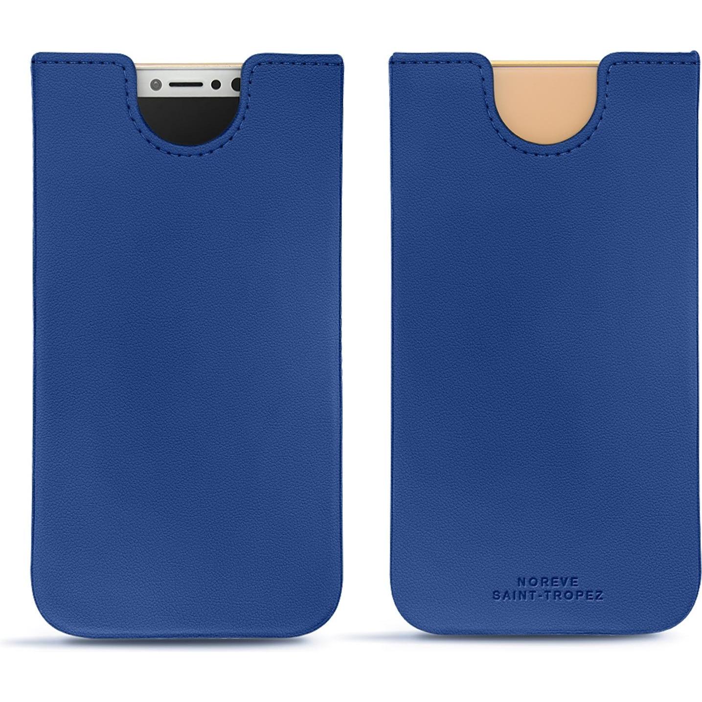 Noreve Lederschutzhülle (Apple iPhone X), Smartphone Hülle, Blau