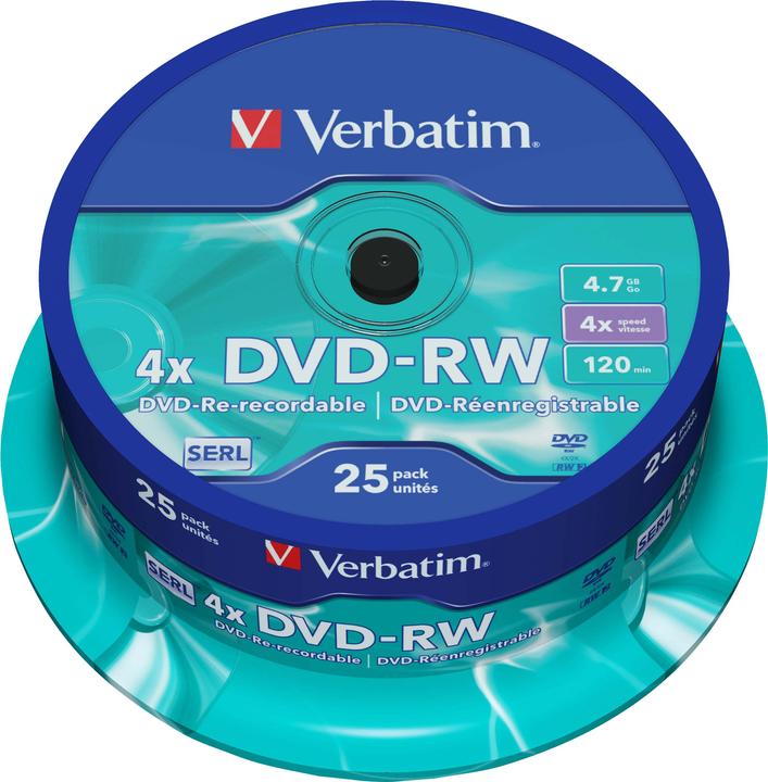 Image du produit Verbatim Dvd-Rw (25 x)