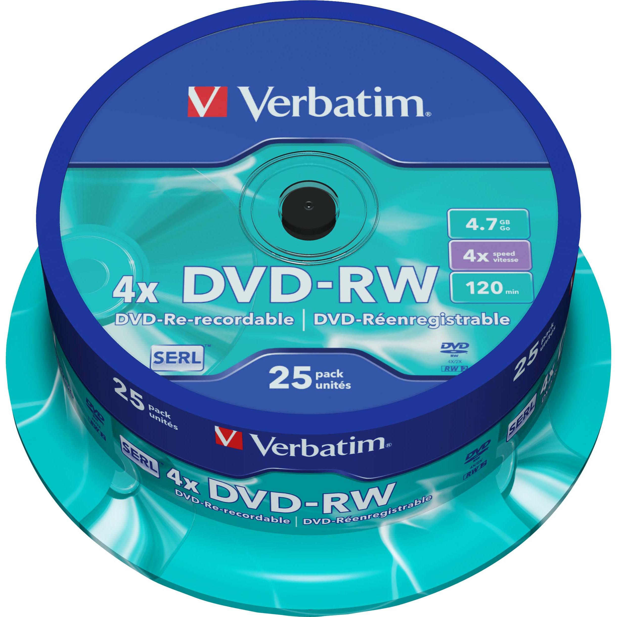 Verbatim Dvd-Rw (25 x), Optischer Datenträger