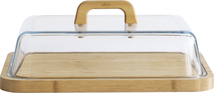 Image du produit Pebbly Boîte à fromage avec couvercle en verre