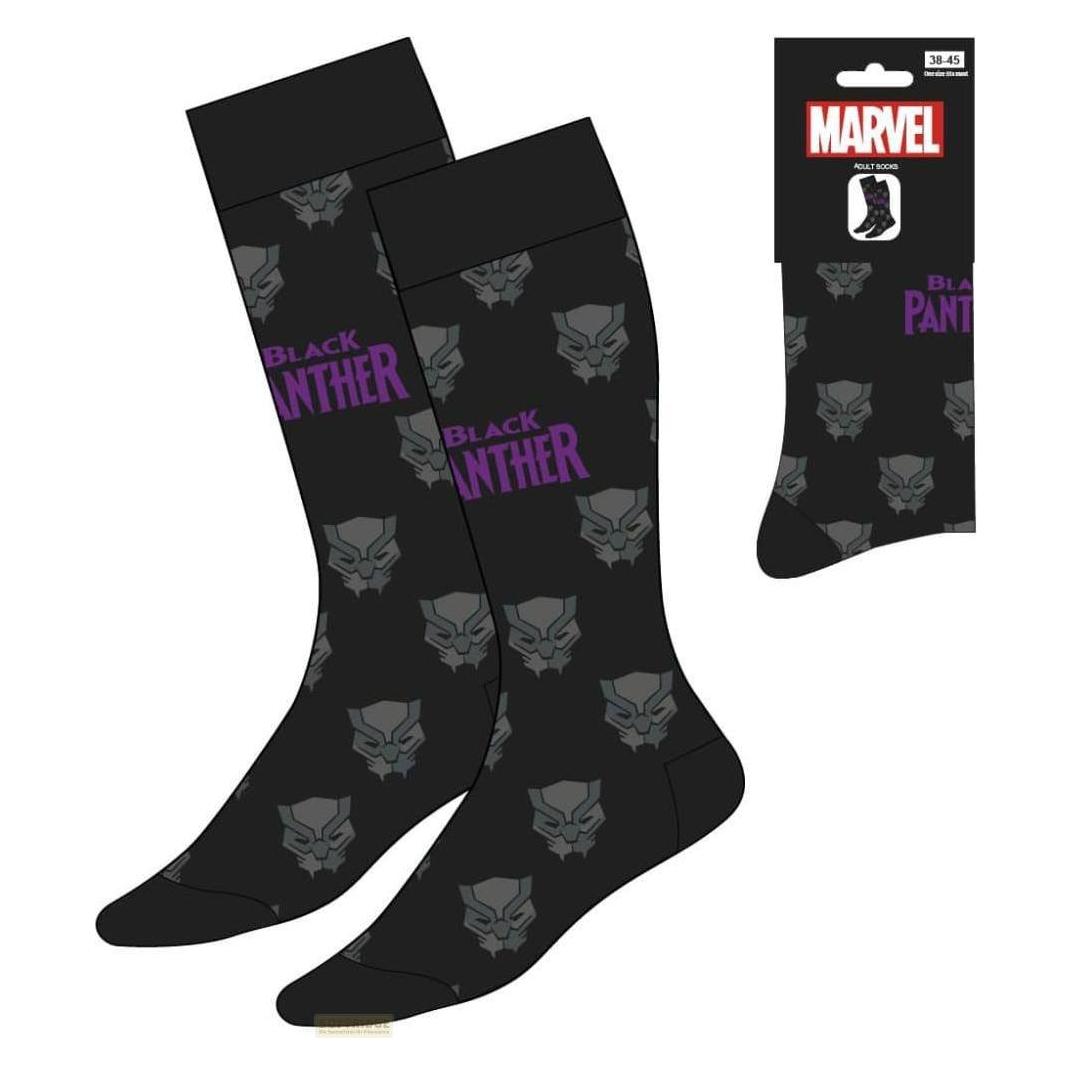 Cerdá, Unisex, Socken, Black Panther Socken Black Panther 38-45, Grau, (Einzelpack, 38 - 45)