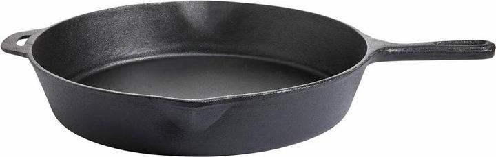 All'Grill Cast iron pan with short handle and grip, Ø 39 x 6.5 cm (Frying pan, Cast iron, 39 x 6.50 cm)